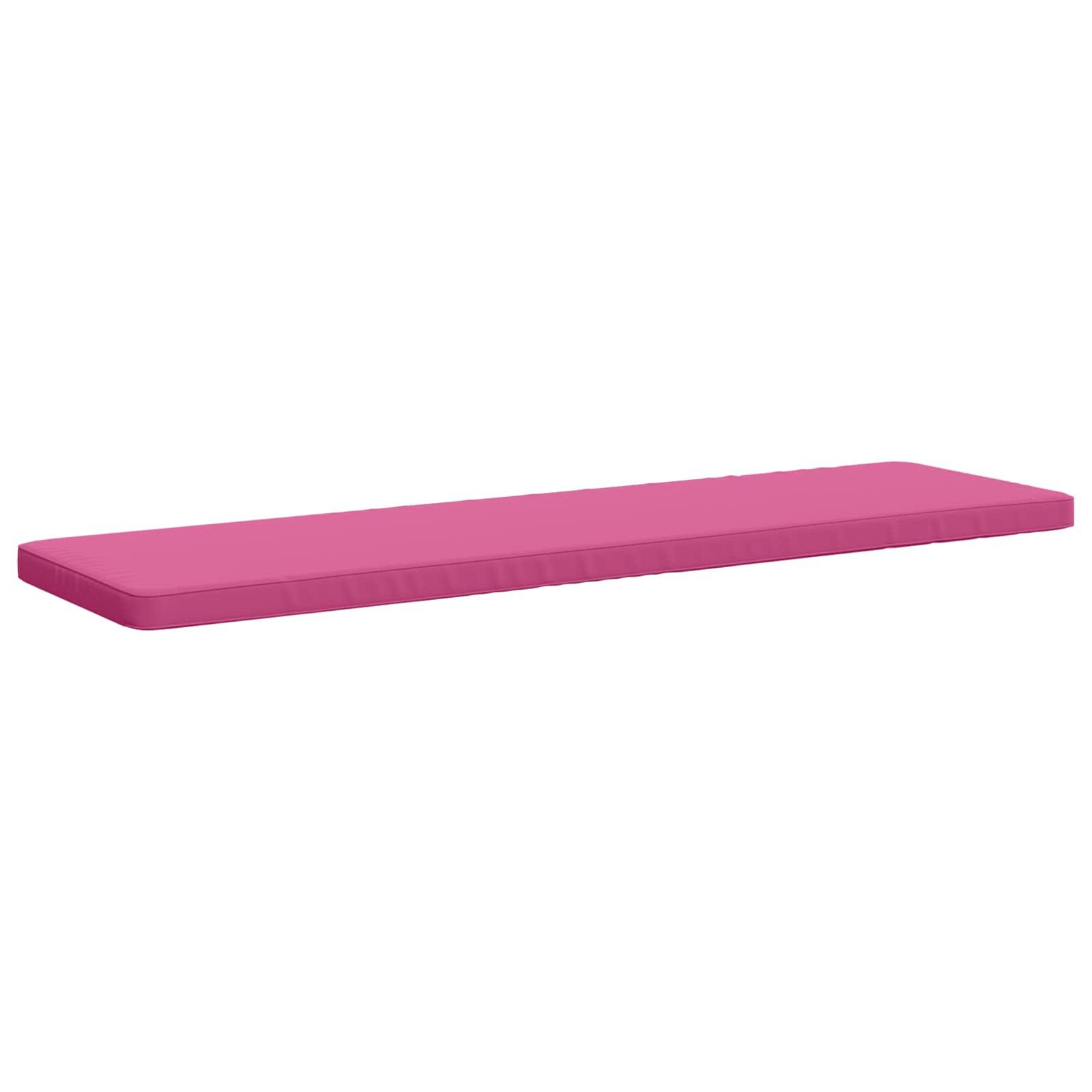 Bænkepude VUGHT i 100% polyester lyserød 180 x 50 x 5 cm