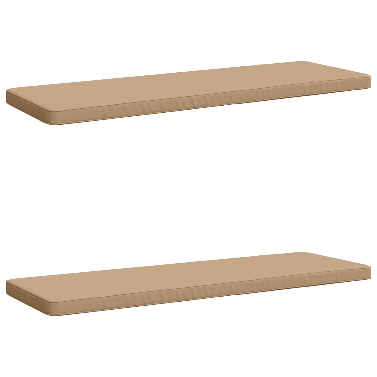 2-delt bænkepude VUGHT 2 stk. i 100% polyester - sandfarvet
