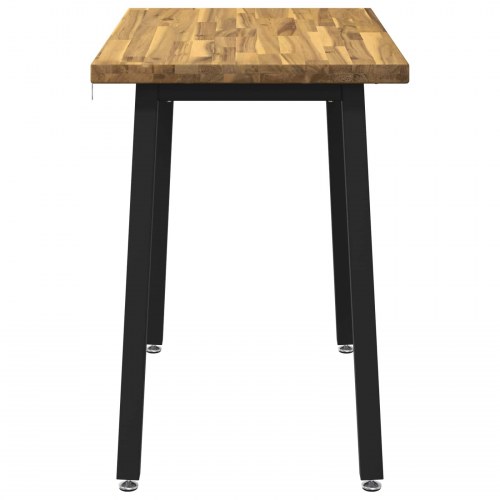 Rektangulært spisebord i massivt akacietræ 90 x 55 x 75 cm