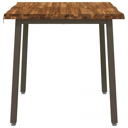 Spisebord med live edge i massivt akacietræ - 90 x 90 cm
