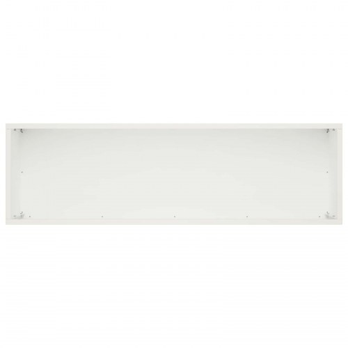 Blomsterkrukke til have i hvid 100 x 30 x 30 cm i koldvalset stål
