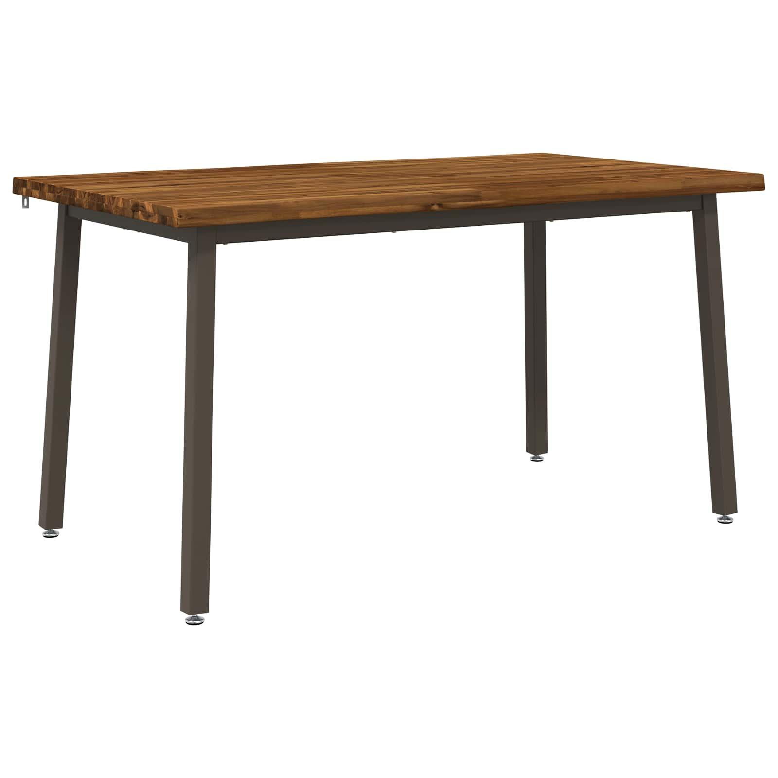 Spisebord med live edge i massivt akacietræ - 140 x 80 x 75 cm