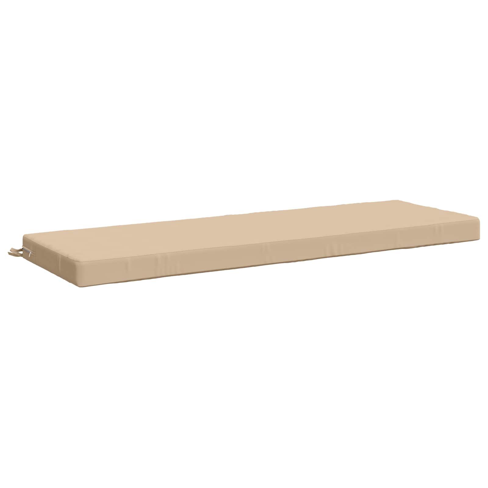 Bænkpude SOEST cremefarvet 140 x 50 x 8 cm i 100% polyester