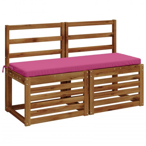 Bænkpude SOEST i 100% polyester lyserød 110 x 40 x 5 cm