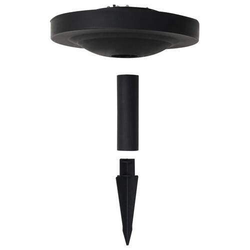 Soldrevne udendørslamper LED 2 stk. 40 cm rund RGB