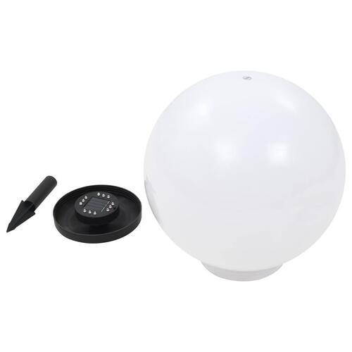 Soldrevne udendørslamper LED 2 stk. 40 cm rund RGB