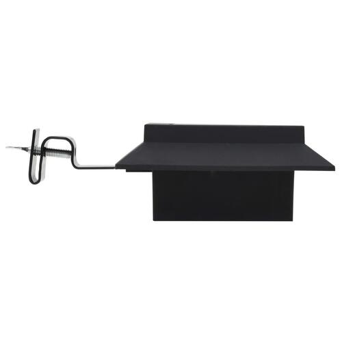 Soldrevne udendørslamper LED 12 stk. 12 cm firkantet sort
