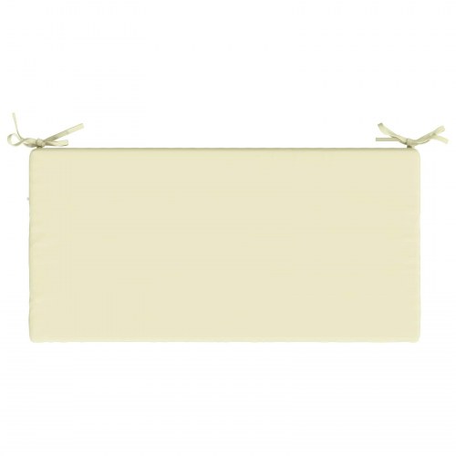 Bænkpude SOEST i 100% polyester cremefarvet 80 x 40 x 5 cm