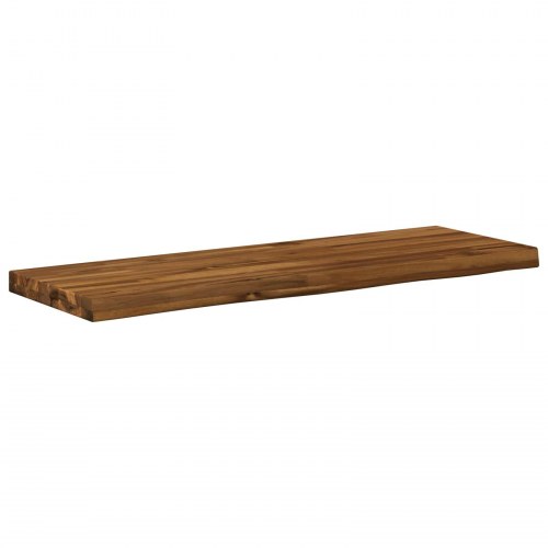 Bordplade i massivt akacietræ 90 x 20 x 3,2 cm - natur