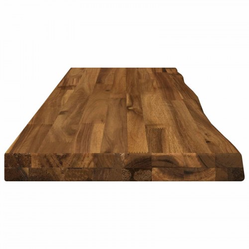 Bordplade i massivt akacietræ 90 x 20 x 3,2 cm - natur