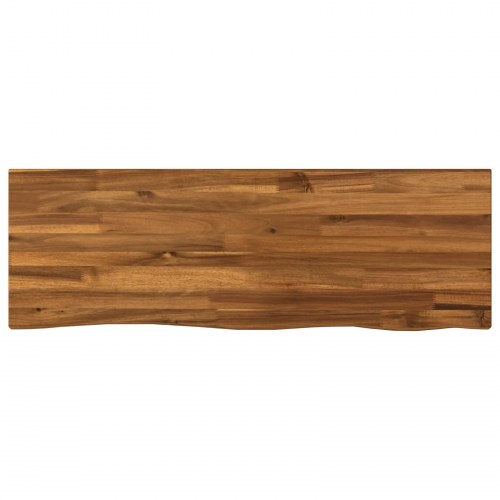 Bordplade i massivt akacietræ 90 x 20 x 3,2 cm - natur