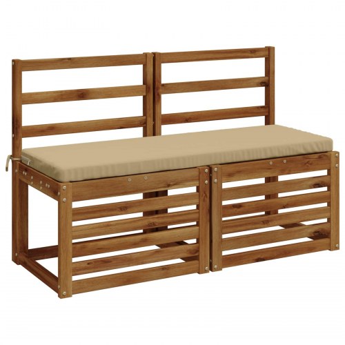 Bænkpude SOEST i polyester beige 100 x 40 x 5 cm