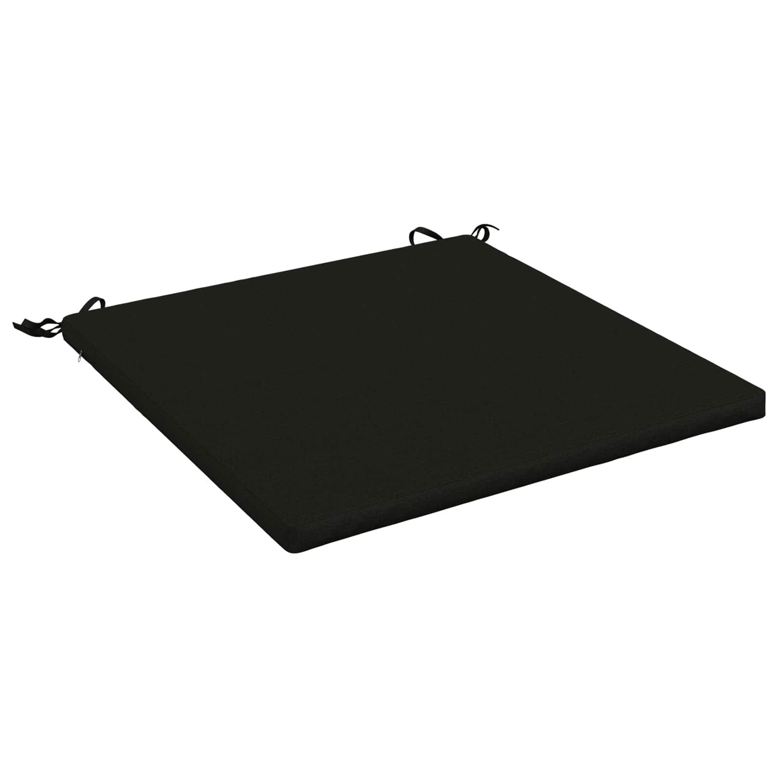 Sædepude SOEST i 100% polyester sort 80 x 80 x 3 cm