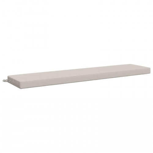 Bænkpude SOEST i hvid 170 x 40 x 8 cm - 100% polyester