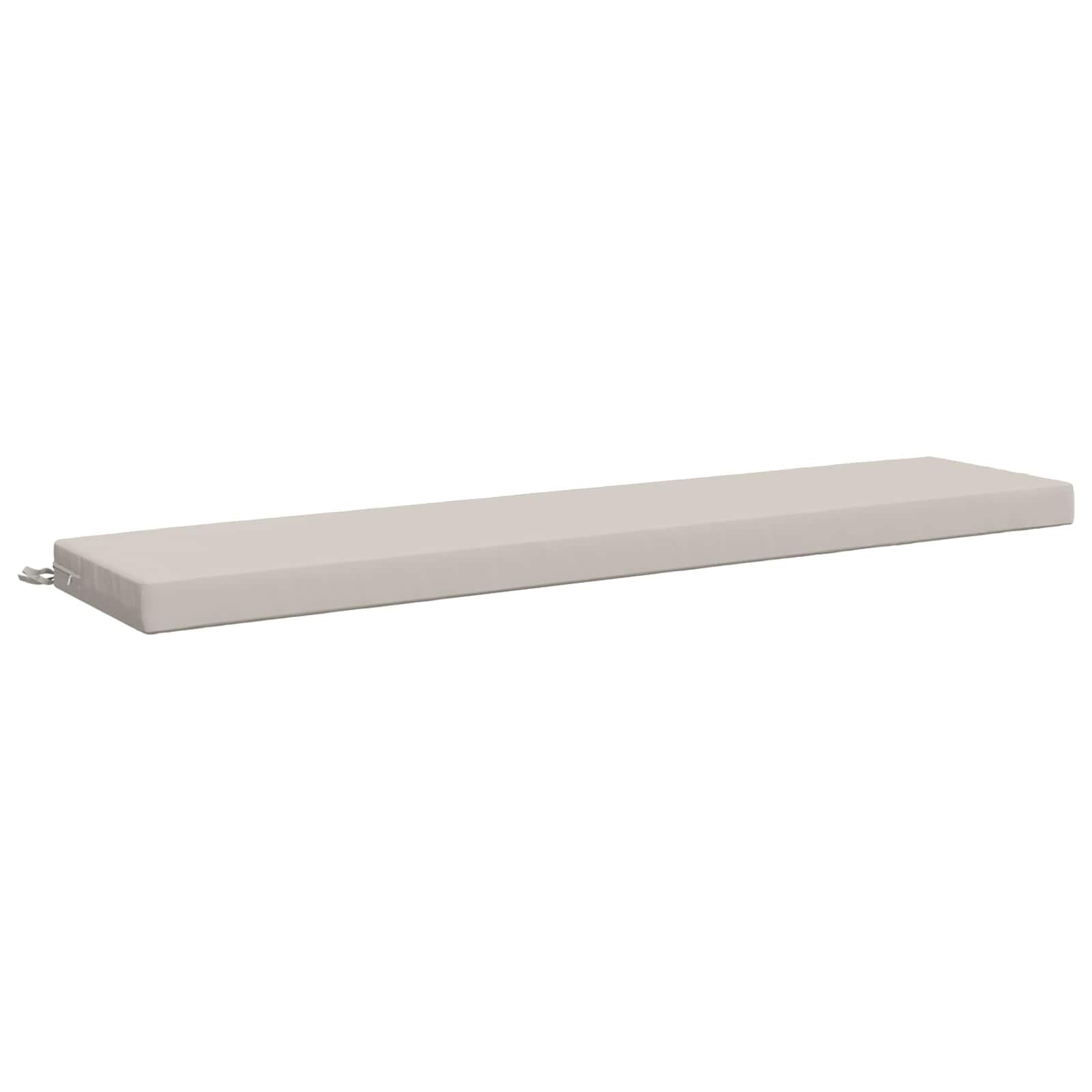 Bænkpude SOEST i hvid 170 x 40 x 8 cm - 100% polyester