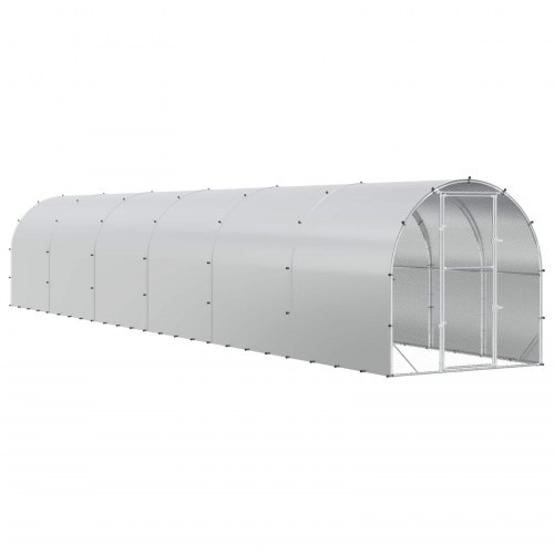 Kyllingehus sølv 1200 x 200 x 200 cm i galvaniseret stål