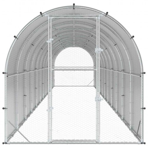 Kyllingehus sølv 1200 x 200 x 200 cm i galvaniseret stål