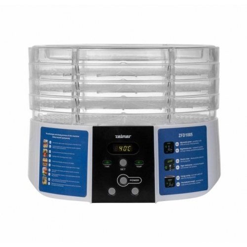 Zelmer ZFD1005 fødevaredehydrator 520 W transparent/hvid