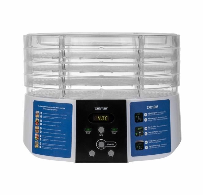 Zelmer ZFD1005 fødevaredehydrator 520 W transparent/hvid