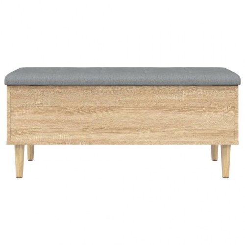 Skobænk med opbevaring 102 x 42 x 46 cm i sonoma-eg