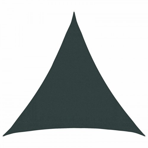 Solsejl 2 x 2 x 2 m HDPE trekantet mørkegrøn