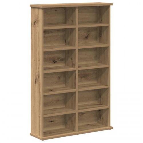 CD skab i artisan-eg 60 x 17 x 92 cm med 10 hylder