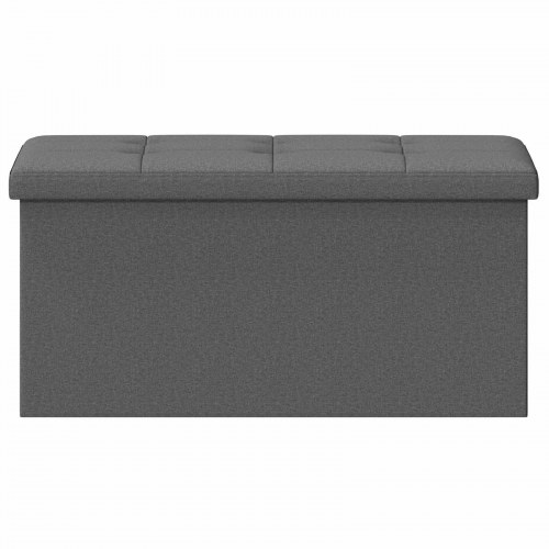 Foldbar opbevaringsbænk lysegrå 80 l 77 x 38 x 38 cm