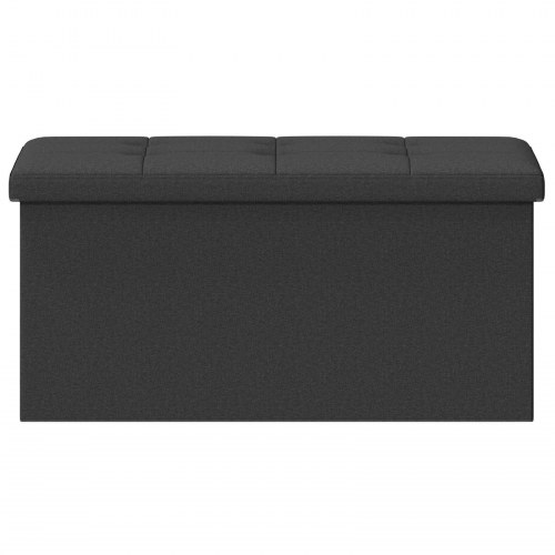 Foldbar opbevaringsbænk mørkegrå 80 l 77 x 38 x 38 cm