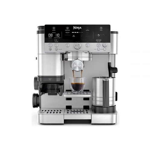 Ninja Luxe Café Premier ES601EU automatisk espressomaskine med mælkeskummer - sølv