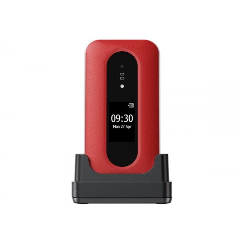 Doro Leva L30 2,8" 128 MB 4G funktionstelefon - rød/hvid
