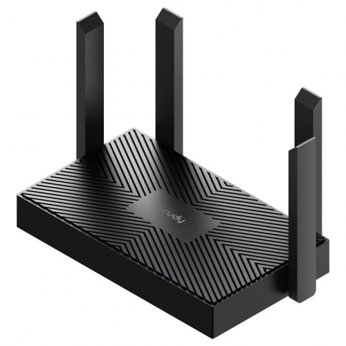 Cudy WR1500 Wi‑Fi 6 router med Gigabit Ethernet, dual-band, sort