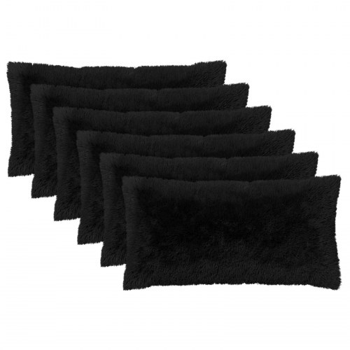 Pyntepuder HEERLEN 6 stk. 40 x 70 cm sort i PV fleece