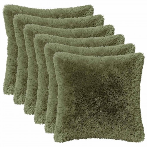 Pyntepuder HEERLEN 6 stk. 45 x 45 cm grøn PV fleece