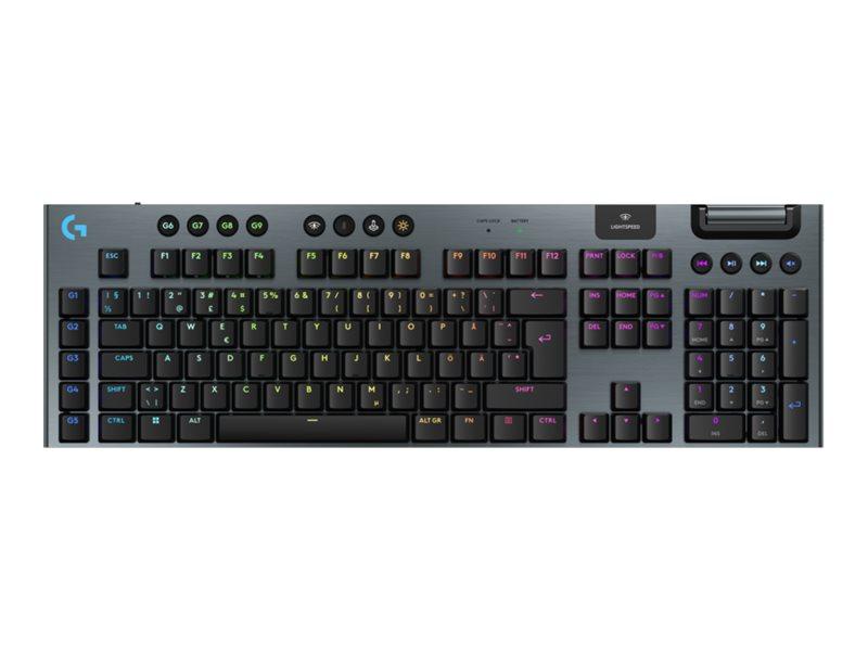 Logitech G915 X LIGHTSPEED mekanisk gamingtastatur trådløst/kablet - sort