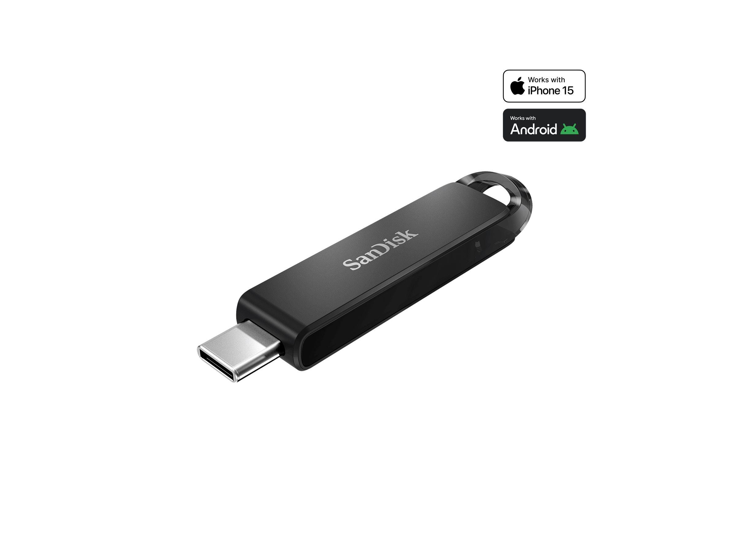 SanDisk Ultra 128 GB USB-C USB-stick USB 3.1 Gen 1 sort