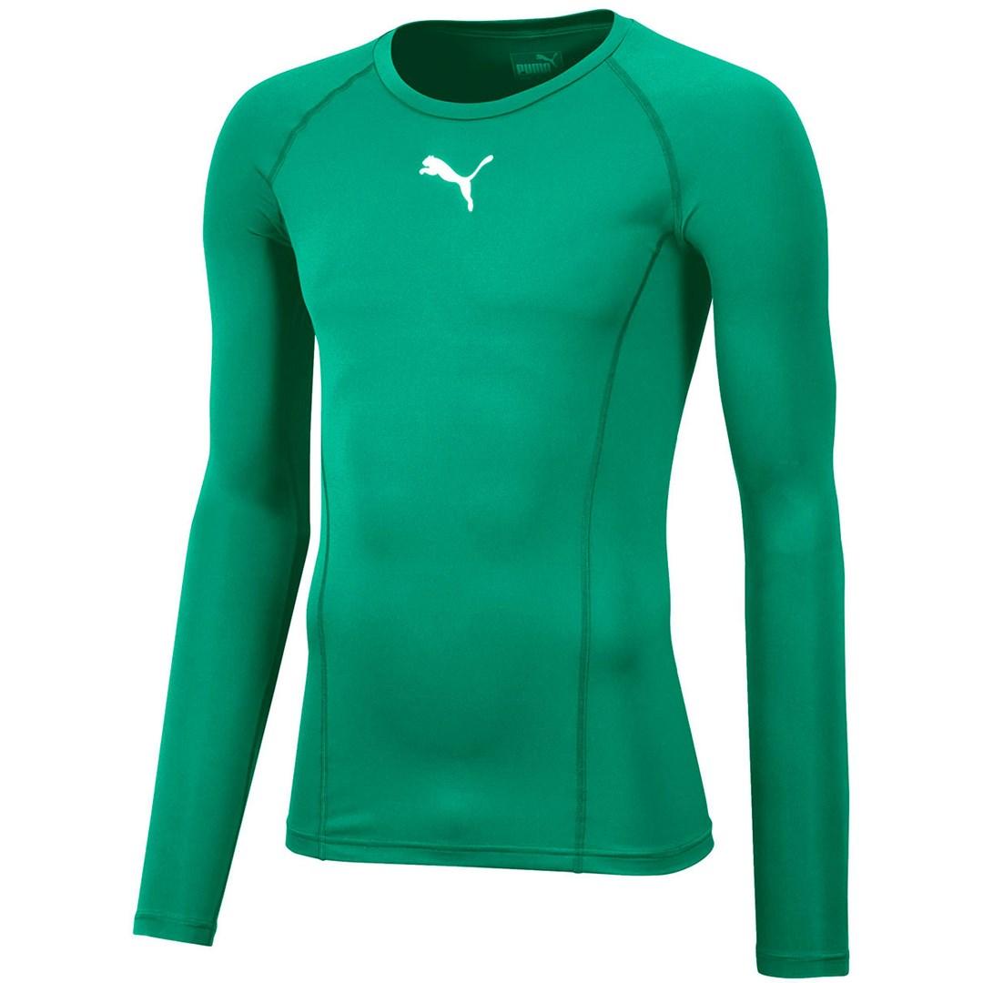 Puma LIGA Baselayer langærmet herre T-shirt grøn XL
