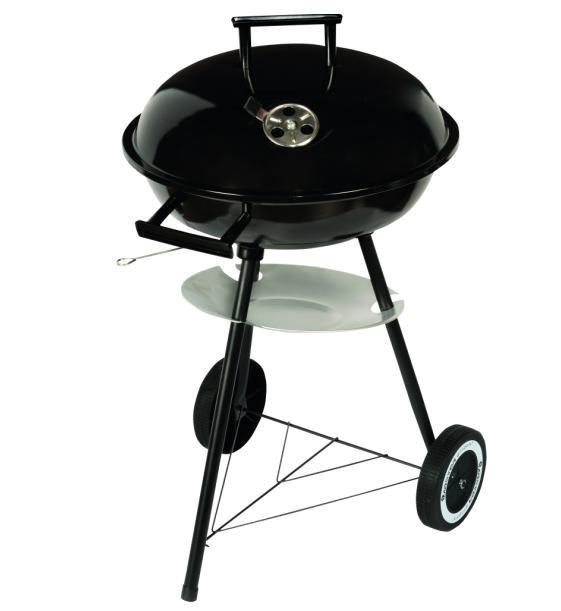 MASTER GRILL MG913 sort kuglegrill med låg
