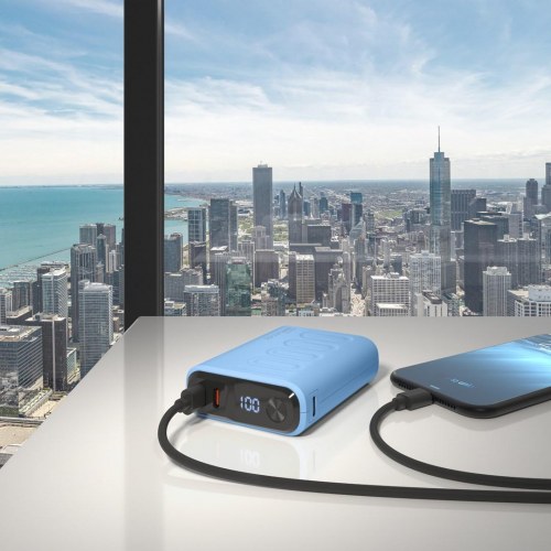 RealPower PB-10000C PD+ 10.000 mAh powerbank lilla