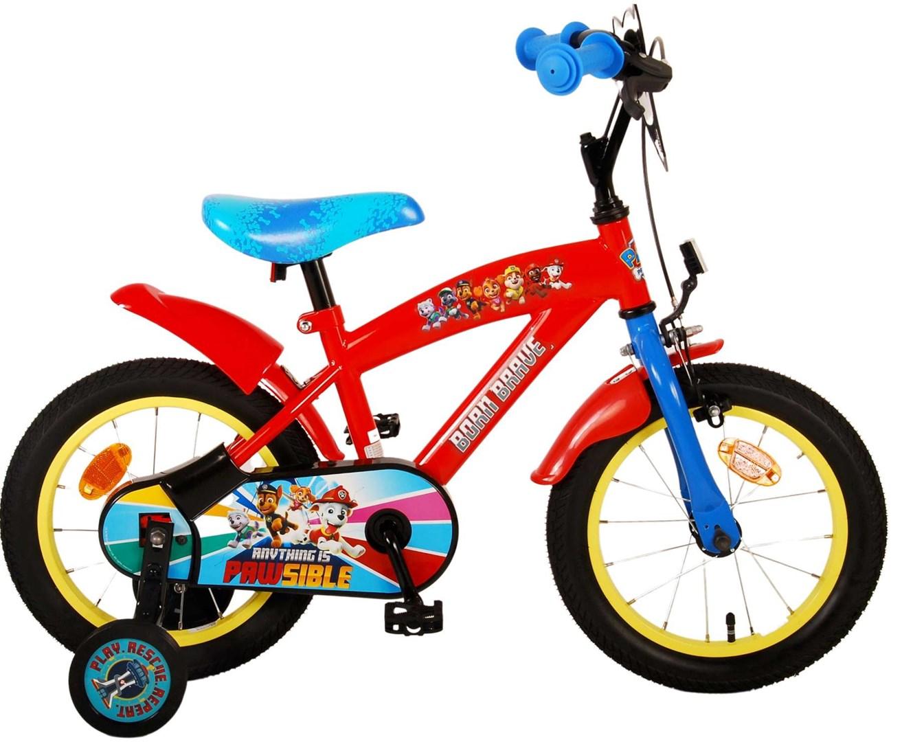 Paw Patrol børnecykel 14 tommer med støttehjul