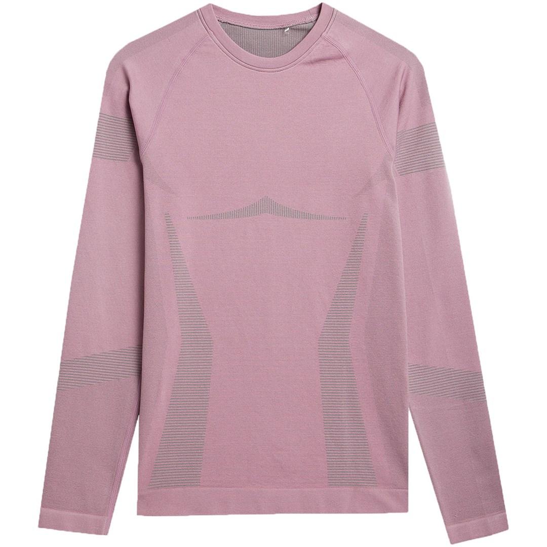 Dame termoaktiv sweatshirt mørk pink XS/S