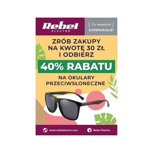 Rebel Electro kampagneplakat til solbriller