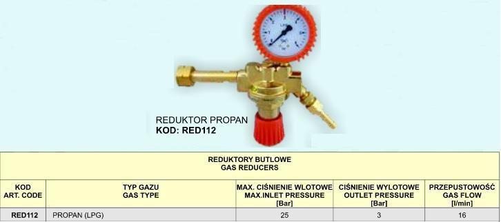 Propanregulator RED112