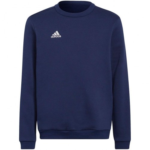 adidas Entrada 22 sweatshirt str. 164 cm - mørkeblå