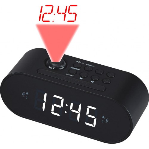 Denver CRP-717 digital clockradio med projektion - sort
