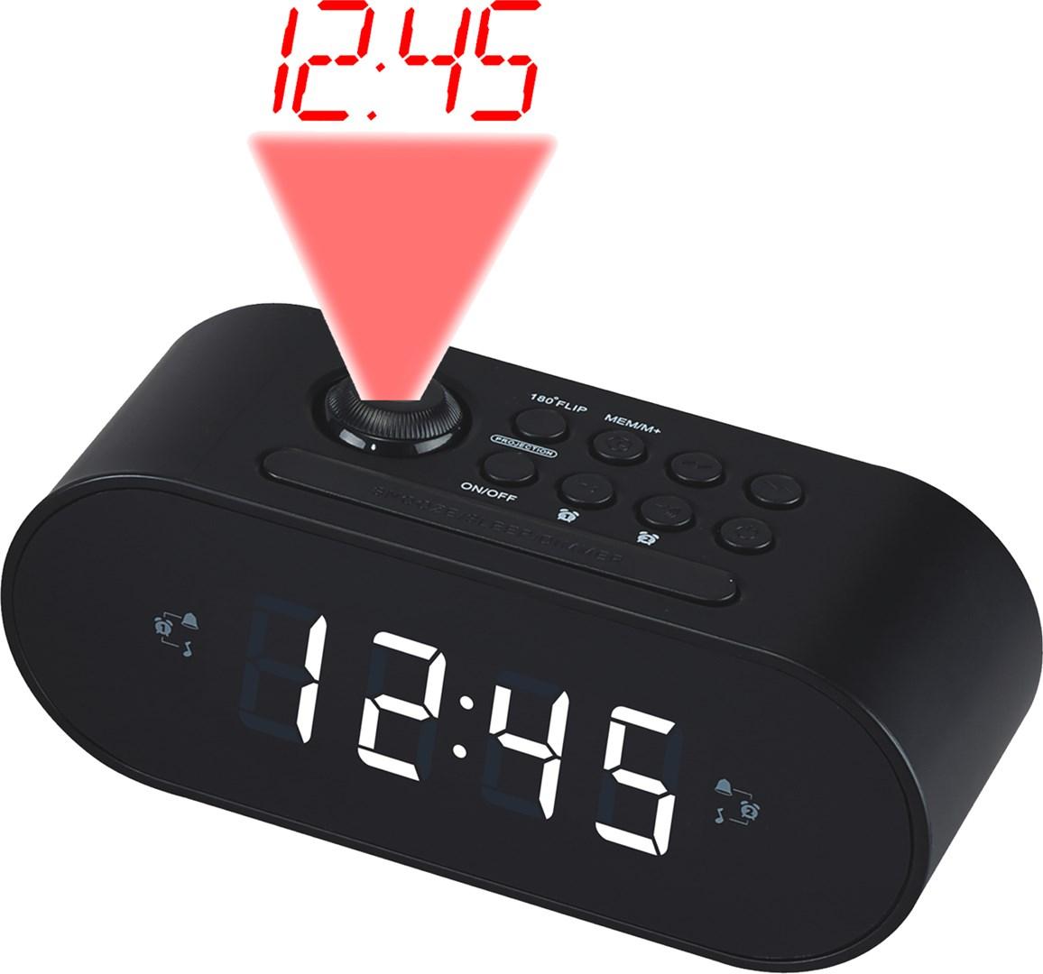 Denver CRP-717 digital clockradio med projektion - sort