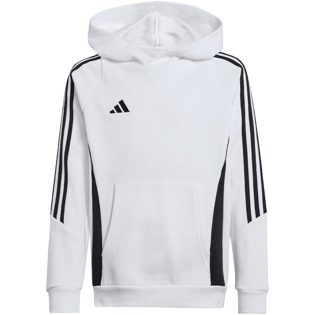 adidas Tiro 24 hættetrøje til børn hvid 116 cm
