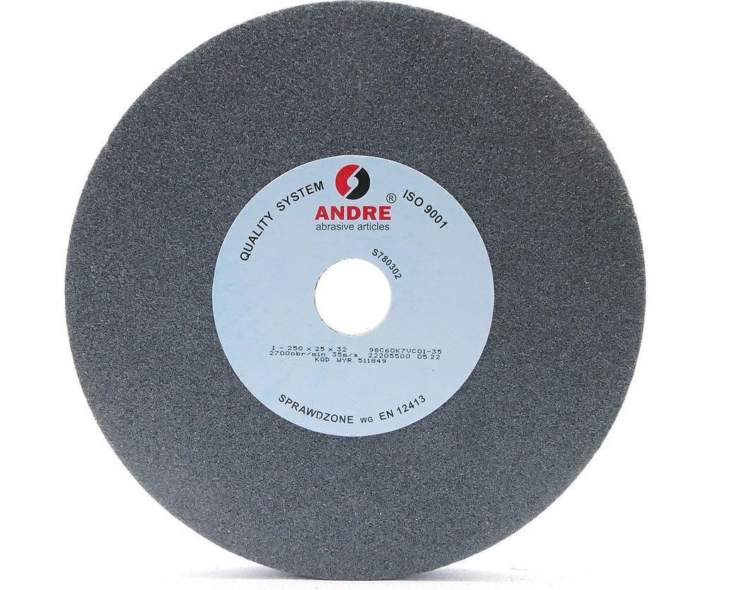 ANDRE flad slibeskive Type 1 250 x 25 x 32 mm sort
