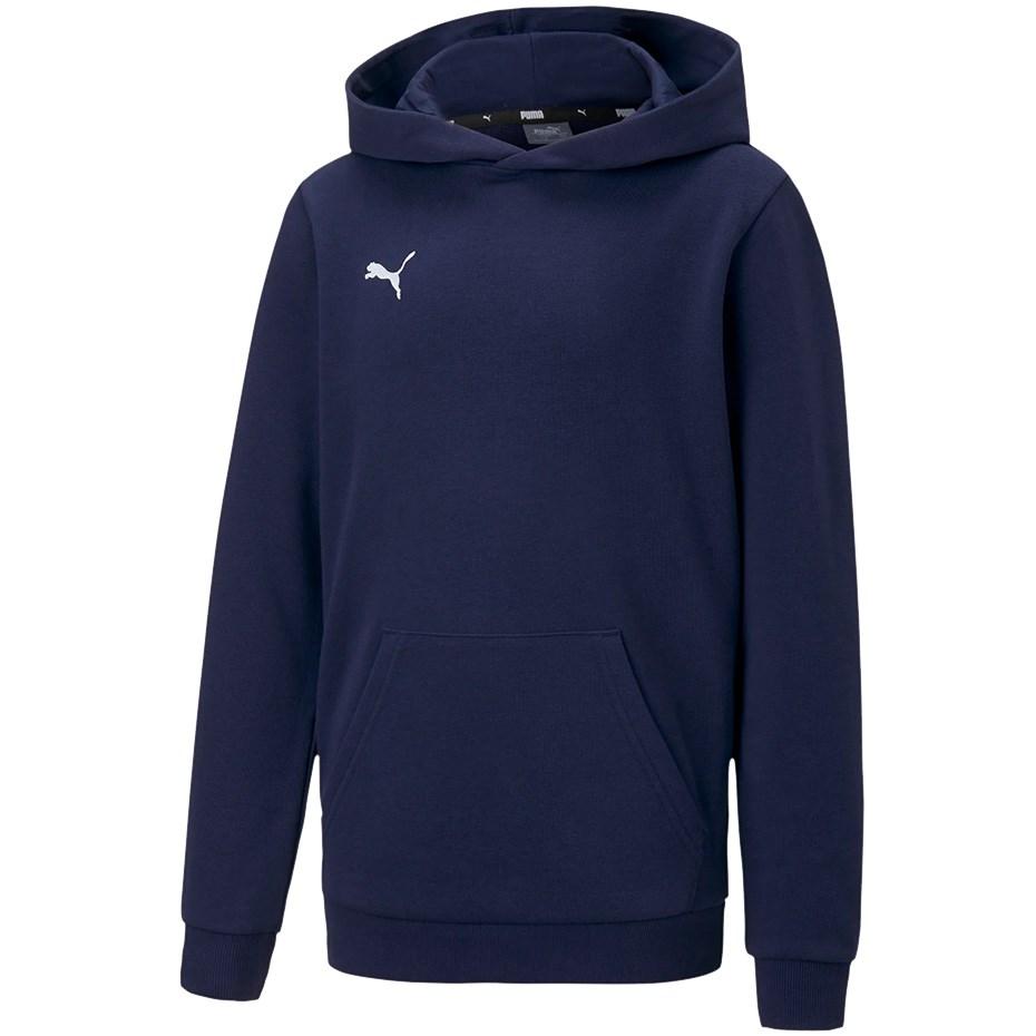 PUMA teamGOAL 23 Casuals hoodie til børn mørkeblå 128