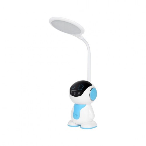 Rebel LED skrivebordslampe robot - bordlampe i hvid og blå