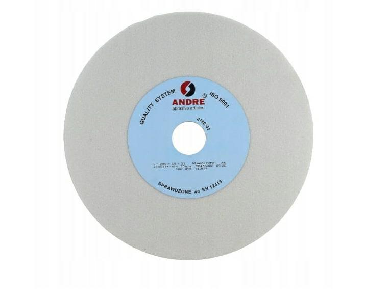 Andre flad slibeskive 250 x 25 x 32 mm Type 1 hvid